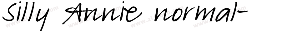 Silly Annie normal字体转换